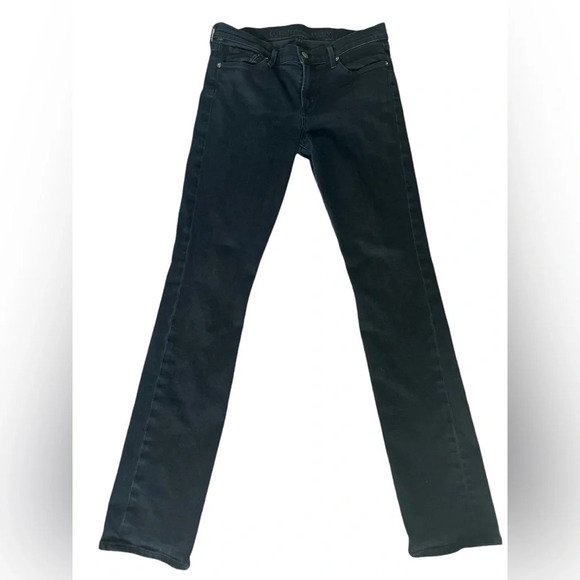 Ladies Citizens of Humanity Mid-Rise, Straight Leg Black Jeans, Size 29 - Picture 1 of 7